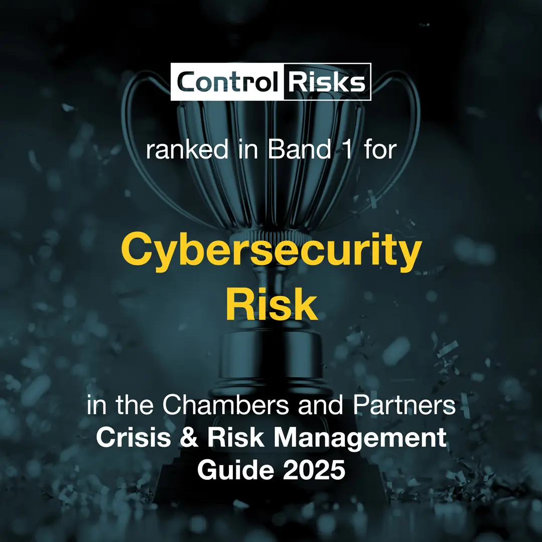 Ranked in band 1 for cybersecurity risk
