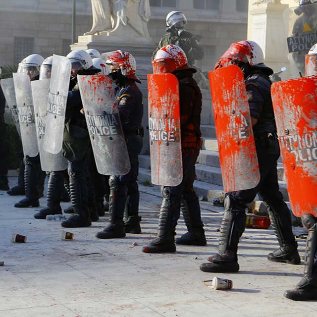 Greece taking on the anarchists 