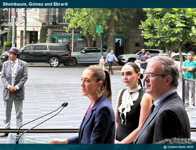Sheinbaum, Gomez and Ebrard