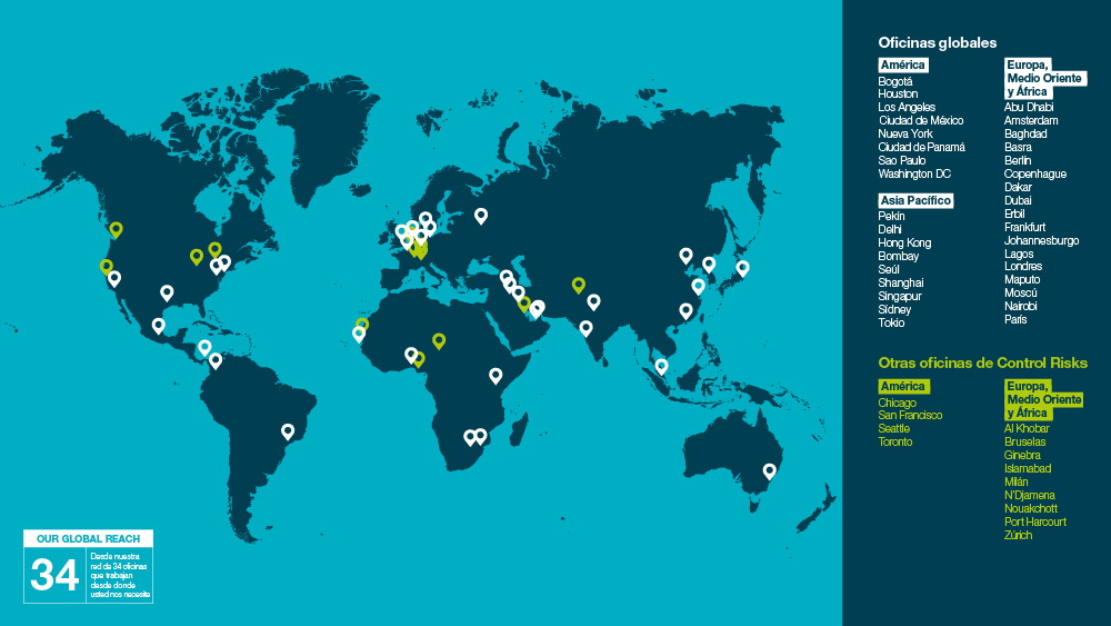 Nuestras oficinas alrededor del mundo